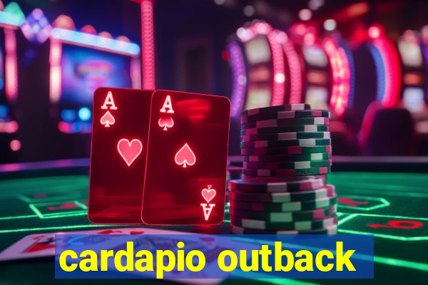 cardapio outback